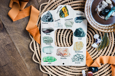 Double sided Rock and Minerals nature window