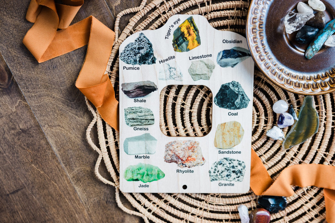 Double sided Rock and Minerals nature window