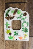 Double sided Trees and tracks nature explorer window