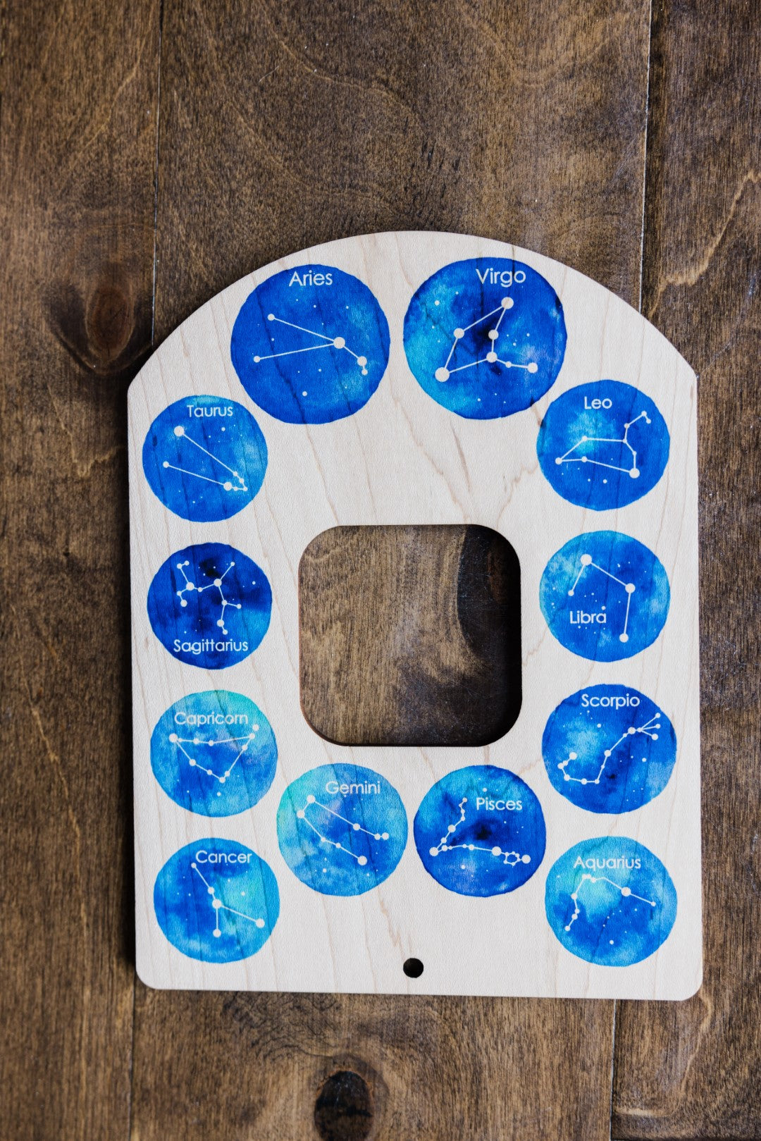 Double sided Night sky explorer, Moon and constellation nature window