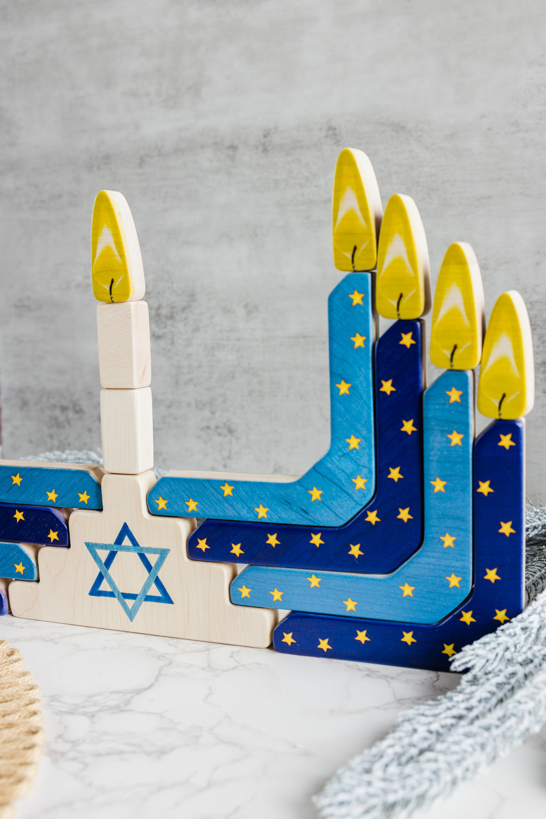 Festival of lights stacker - Double sided stacker to explore the world festivals - Diwali, Christmas, Imbolc, Kwanzaa, Hanukkah, Lantern