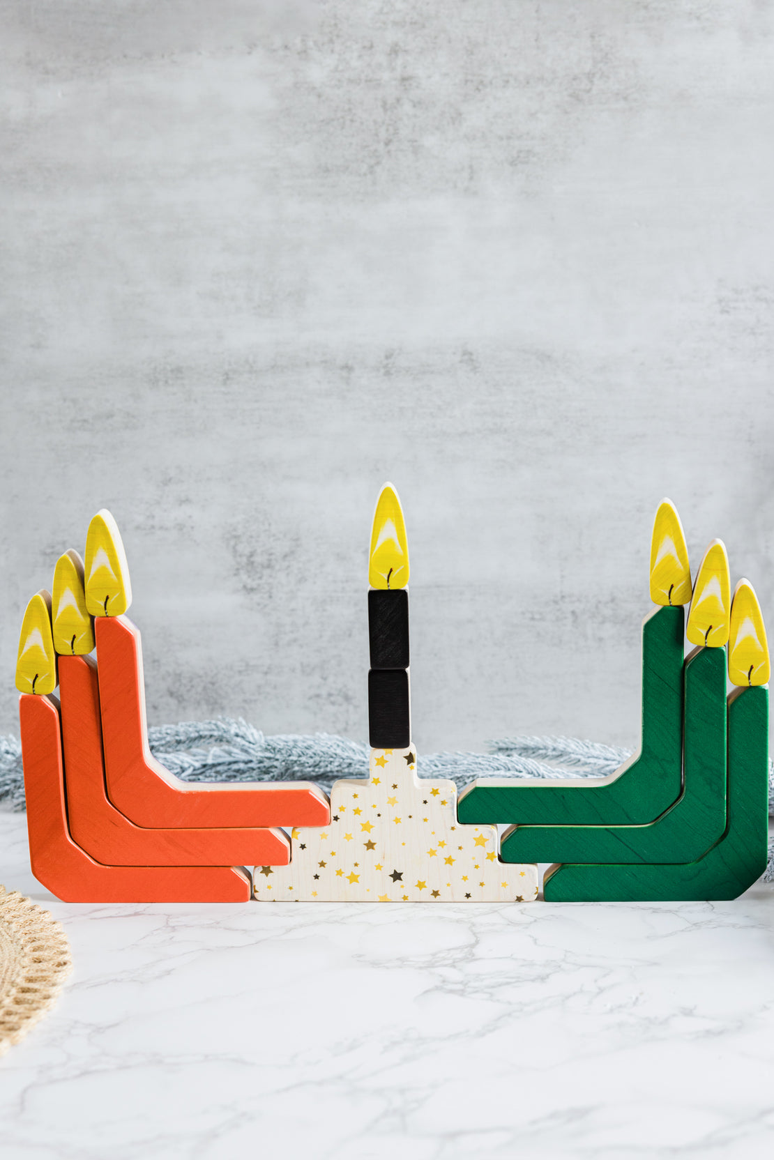Festival of lights stacker - Double sided stacker to explore the world festivals - Diwali, Christmas, Imbolc, Kwanzaa, Hanukkah, Lantern