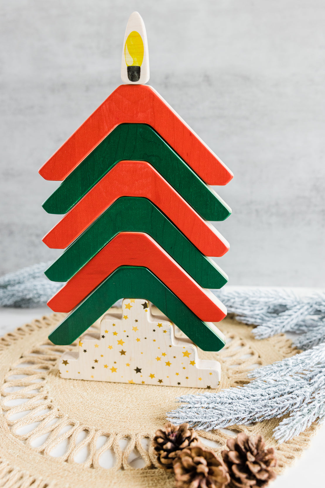 Festival of lights stacker - Double sided stacker to explore the world festivals - Diwali, Christmas, Imbolc, Kwanzaa, Hanukkah, Lantern