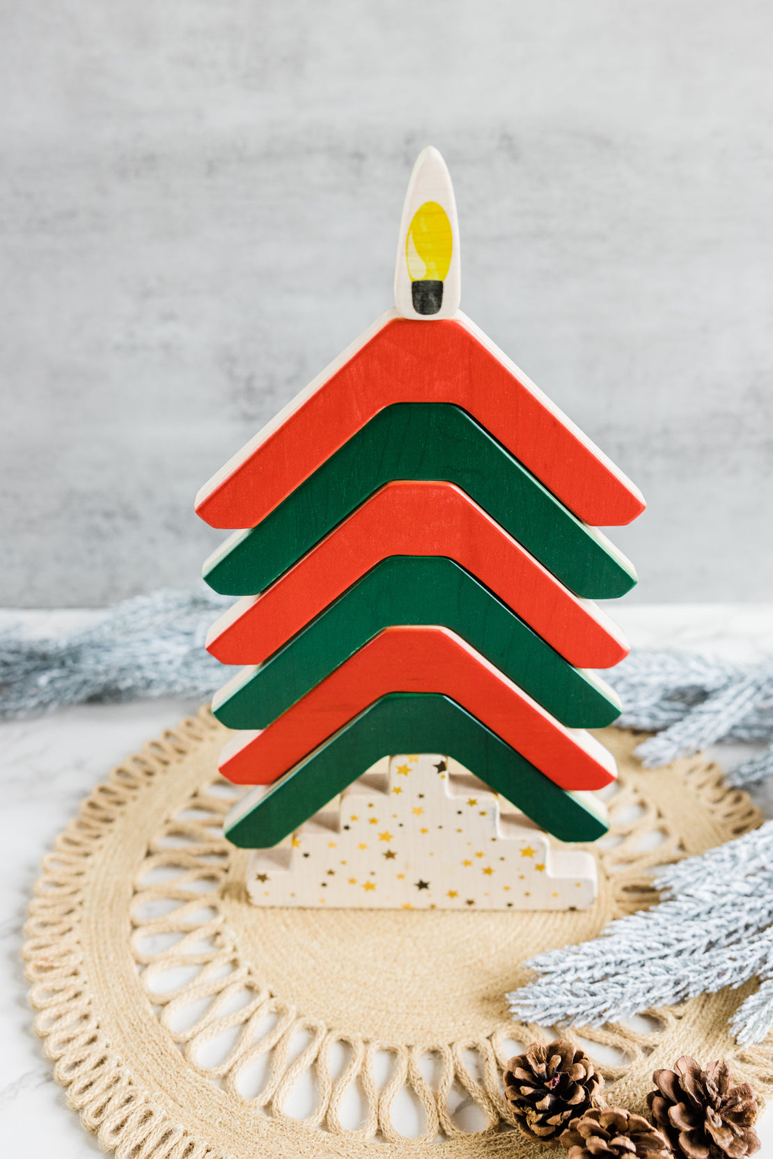 Festival of lights stacker - Double sided stacker to explore the world festivals - Diwali, Christmas, Imbolc, Kwanzaa, Hanukkah, Lantern