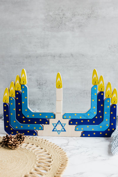 Festival of lights stacker - Double sided stacker to explore the world festivals - Diwali, Christmas, Imbolc, Kwanzaa, Hanukkah, Lantern