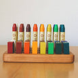Wooden Beeswax Crayon Holder