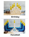 Festival of lights stacker - Double sided stacker to explore the world festivals - Diwali, Christmas, Imbolc, Kwanzaa, Hanukkah, Lantern
