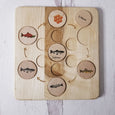SECONDS/IMPERFECT Life cycle board wooden - Montessori science BOARD ONLY