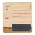 Chalkboard Read build write board - spelling board - writing board - CVC word building mat