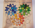 Branches of the Government - Upper elementary- wooden puzzle - The constituition board