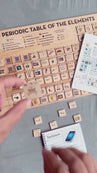 Periodic table puzzle - who am i game - periodic table of elements - periodic table set - homeschooling - chemistry - montessori - stem toy