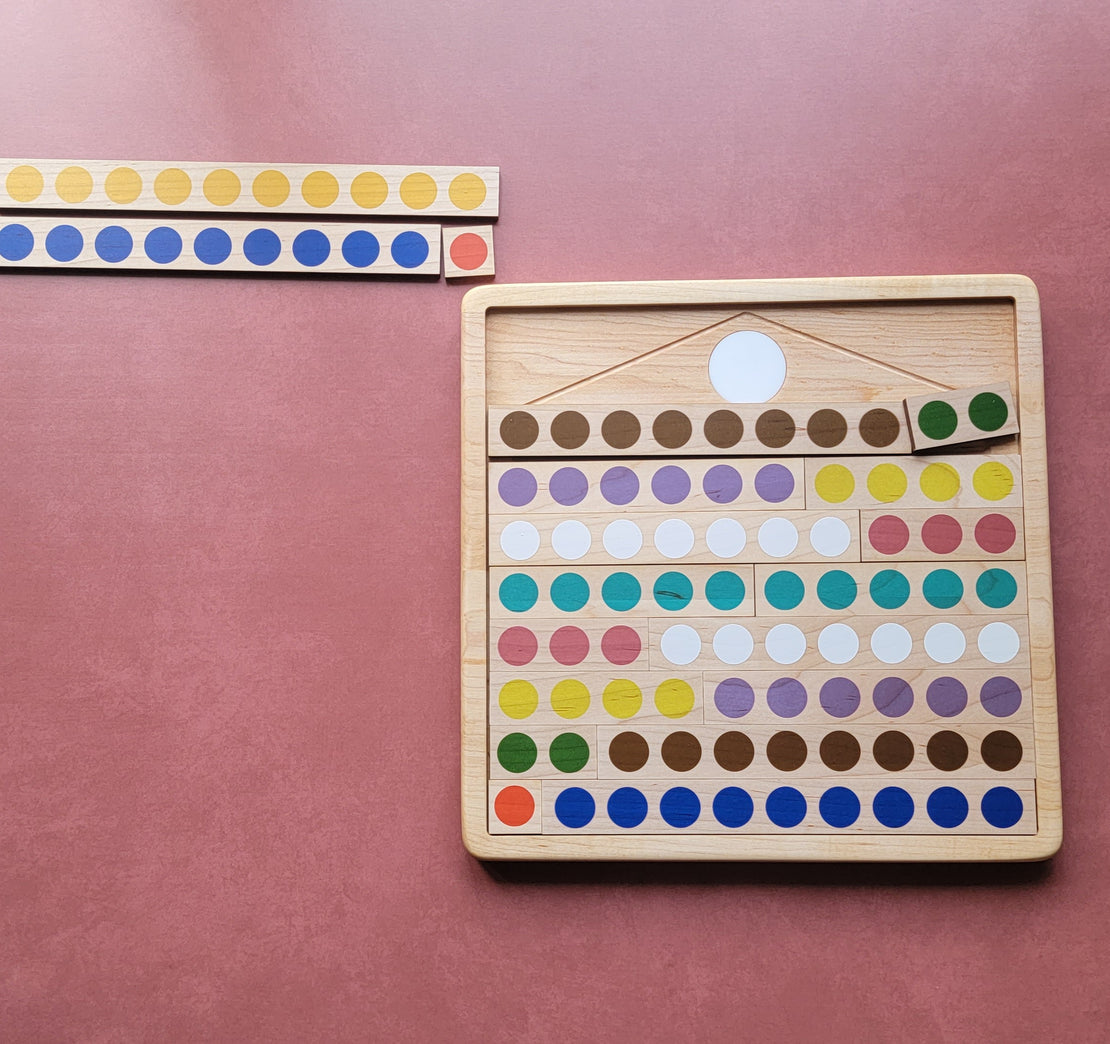 Montessori bead house - Number bonds - Number decomposition- Kindergarten math