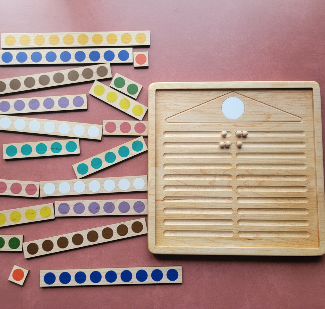 Montessori bead house - Number bonds - Number decomposition- Kindergarten math