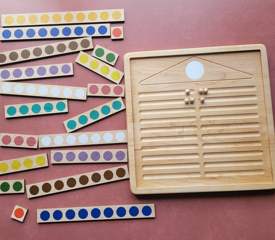 Montessori bead house - Number bonds - Number decomposition- Kindergarten math