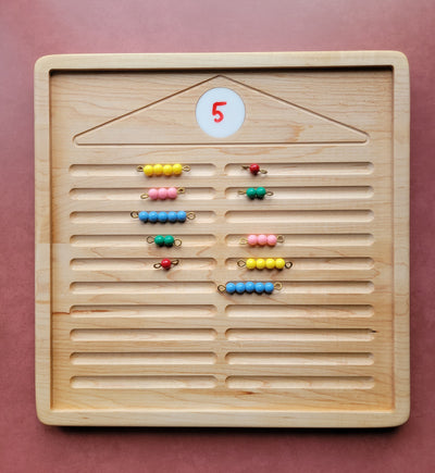 Montessori bead house - Number bonds - Number decomposition- Kindergarten math