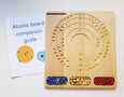 Bohr atomic model board - STEM gift - Chemistry manipulative - Montessori - Waldorf