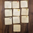 Doula Gift Ideas - Stages of pregnancy and fetal development wooden tiles, obgyn gift, midwife gift, doula gift, graduation gift