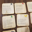 Doula Gift Ideas - Stages of pregnancy and fetal development wooden tiles, obgyn gift, midwife gift, doula gift, graduation gift