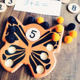 SECONDS/IMPERFECT Butterfly ten frame, Montessori ten frame