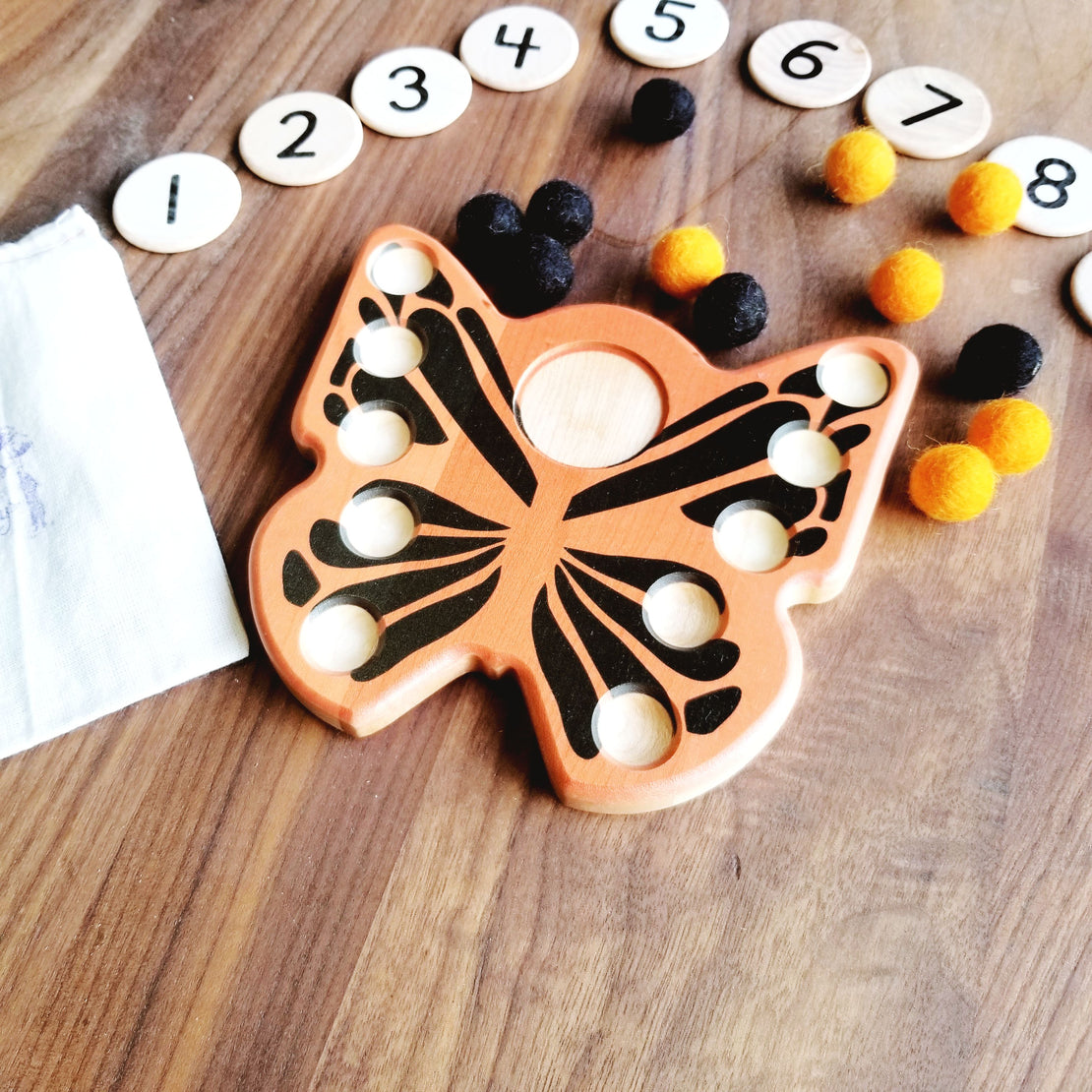 SECONDS/IMPERFECT Butterfly ten frame, Montessori ten frame