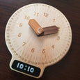 Analog to digital learning clock, Learn to tell time, Montessori clock, telling time