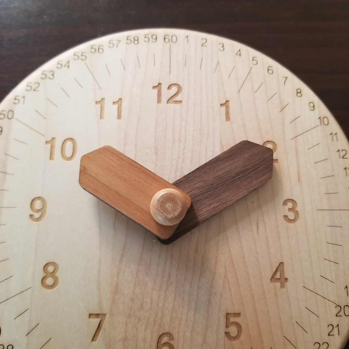 Analog to digital learning clock, Learn to tell time, Montessori clock, telling time