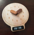 Analog to digital learning clock, Learn to tell time, Montessori clock, telling time