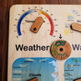 SECONDS/IMPERFECT Wooden weather calendar - weather chart