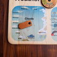 SECONDS/IMPERFECT Wooden weather calendar - weather chart