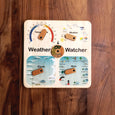 Wooden weather station - weather chart - weather board