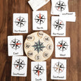 SECONDS/IMPERFECT Compass rose puzzle - cardinal directions Montessori activity