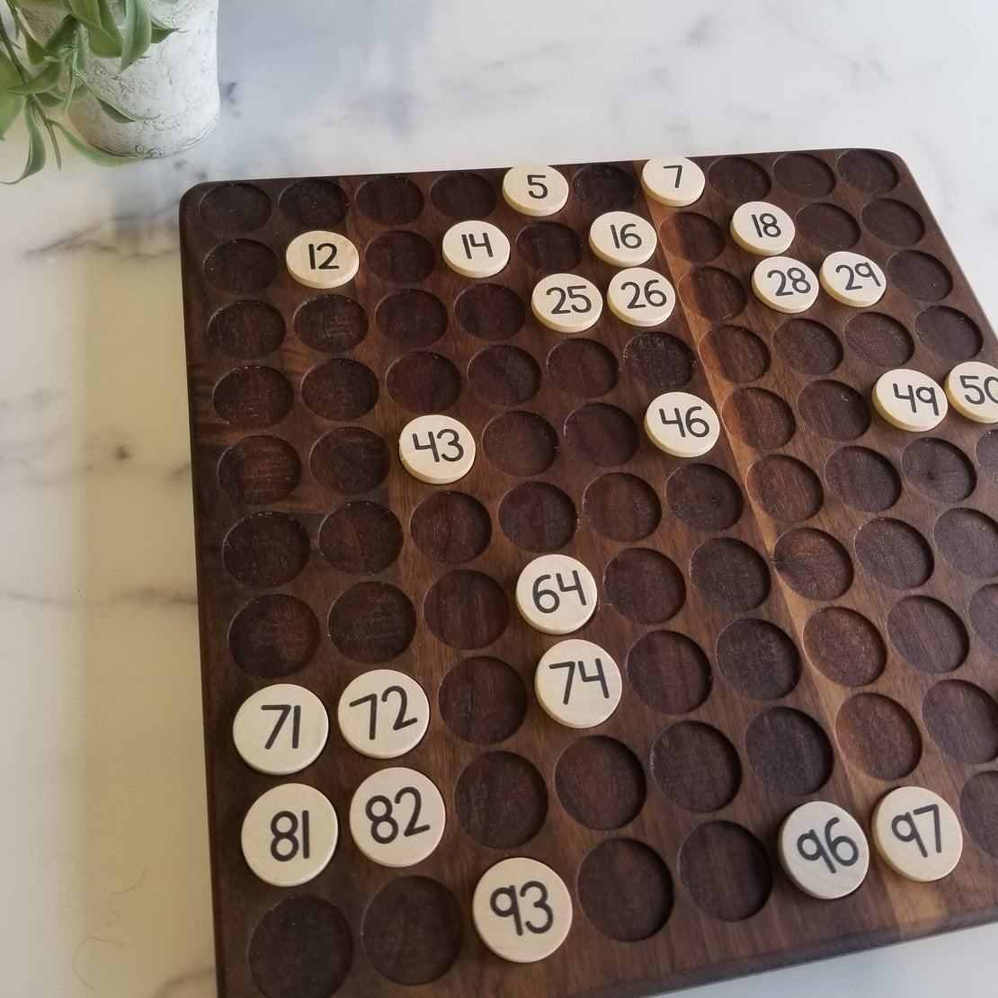 Hundred board Double sided with ball pockets and coin pockets