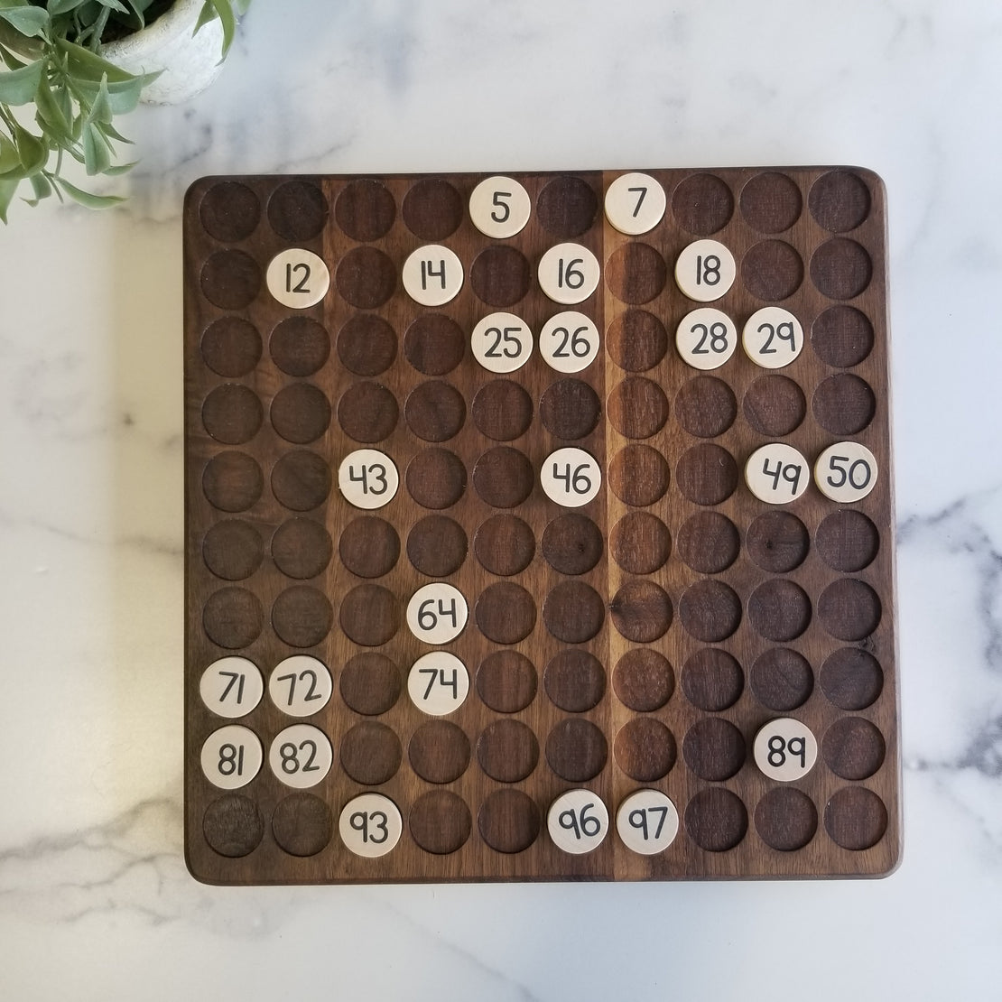 Hundred board Double sided with ball pockets and coin pockets