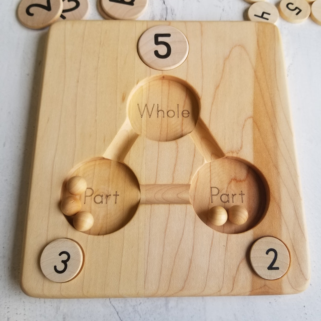 Part Part Whole board - Kindergarten math - Number decomposition - Montessori materials