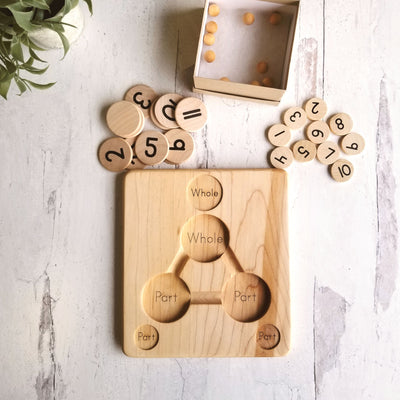 Part Part Whole board - Kindergarten math - Number decomposition - Montessori materials