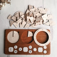 SECONDS/IMPERFECT Fraction manipulation board - Fraction circles