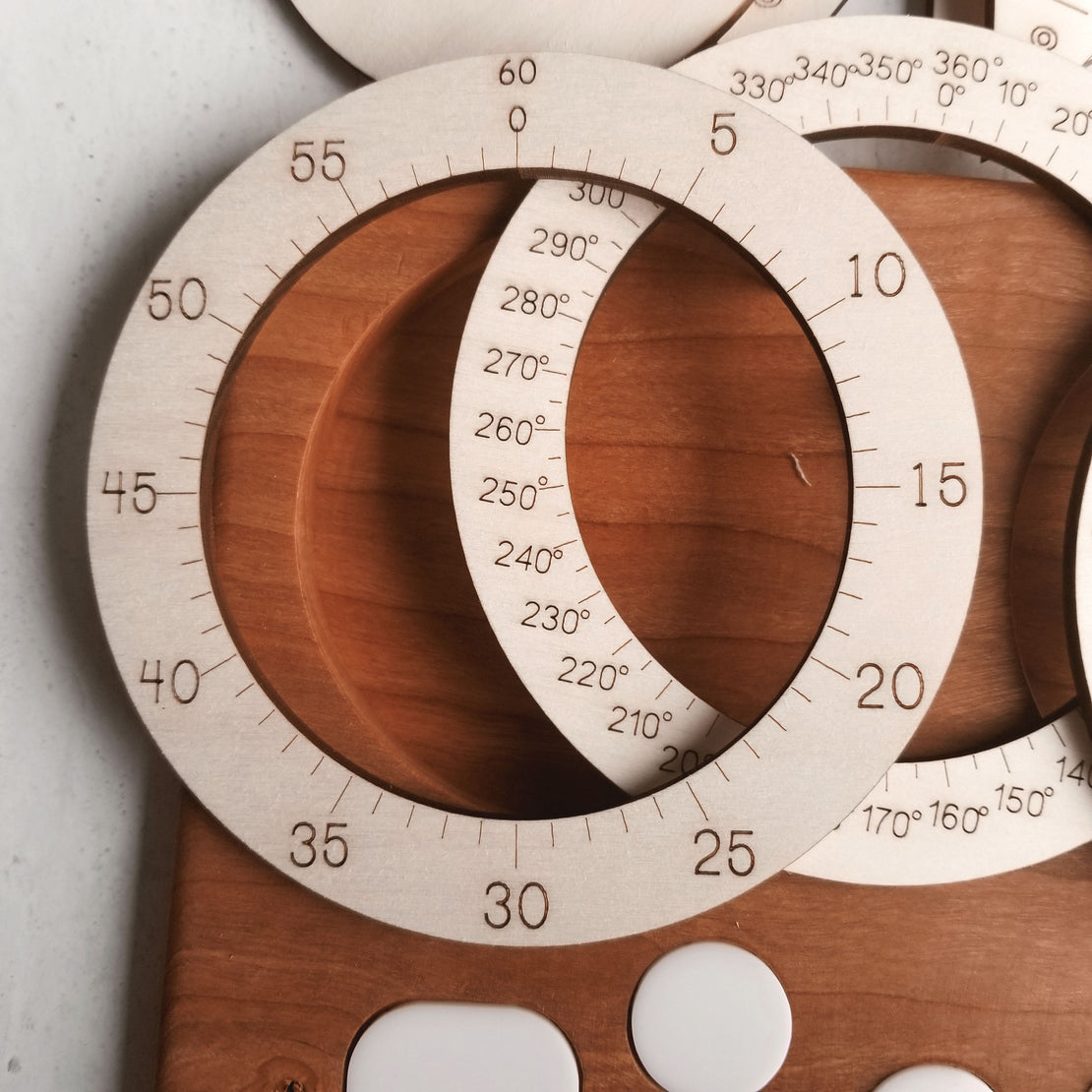 Fraction manipulation board - Fraction circles