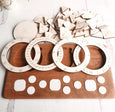 SECONDS/IMPERFECT Fraction manipulation board - Fraction circles