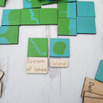 Land and water form puzzle
