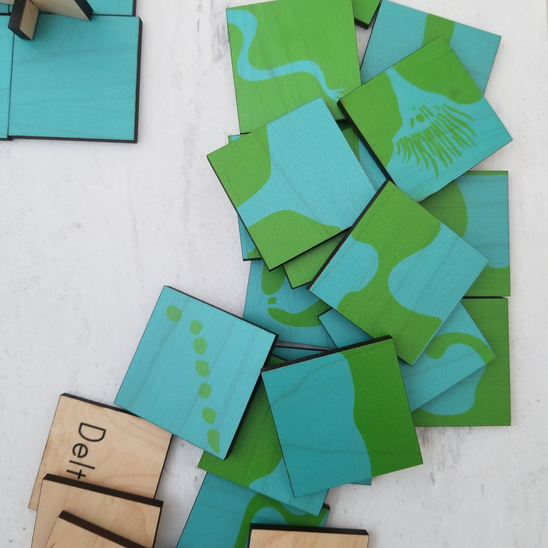 Land and water form puzzle
