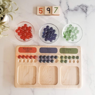 Regrouping board - place value board - Arithmetic board