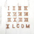 Roman numeral - Wooden moveable numbers