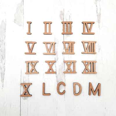 Roman numeral - Wooden moveable numbers