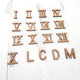 Roman numeral - Wooden moveable numbers