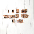 Roman numeral - Wooden moveable numbers