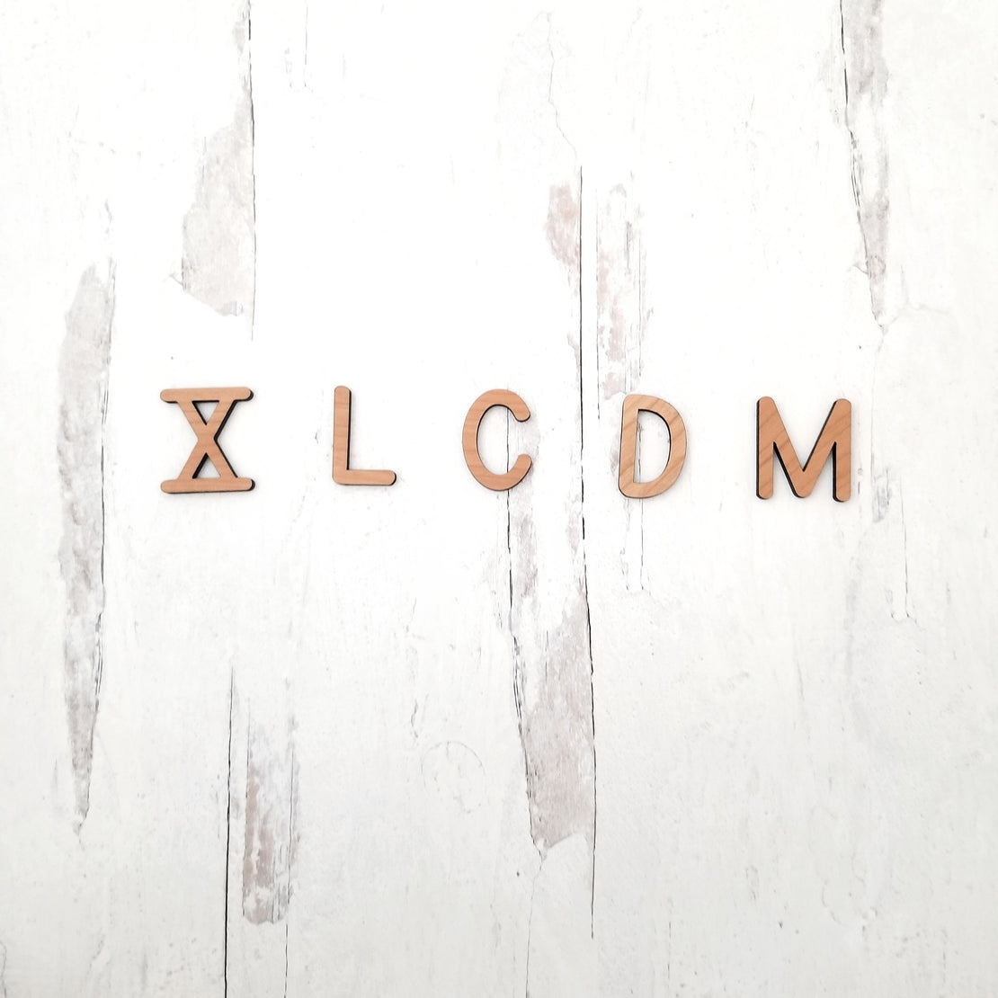 Roman numeral - Wooden moveable numbers