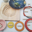 Layers of the Earth wooden puzzle - Great stories, Earth study - With PDF cards and companion guide