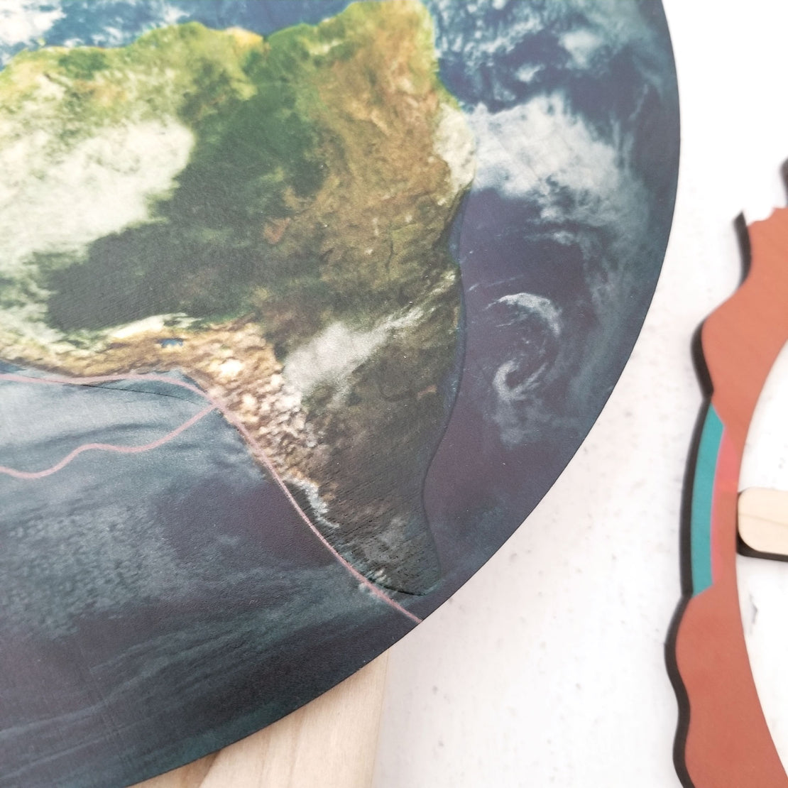 Layers of the Earth wooden puzzle - Great stories, Earth study - With PDF cards and companion guide