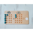 Math manipulative board - 1 to 20 arithmetic board - wooden twenty board - Montessori primary