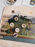 Layers of the rainforest wooden puzzle - montessori material